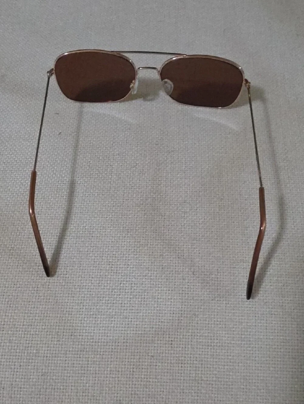 Brown Gold Metal Frame Sunglasses